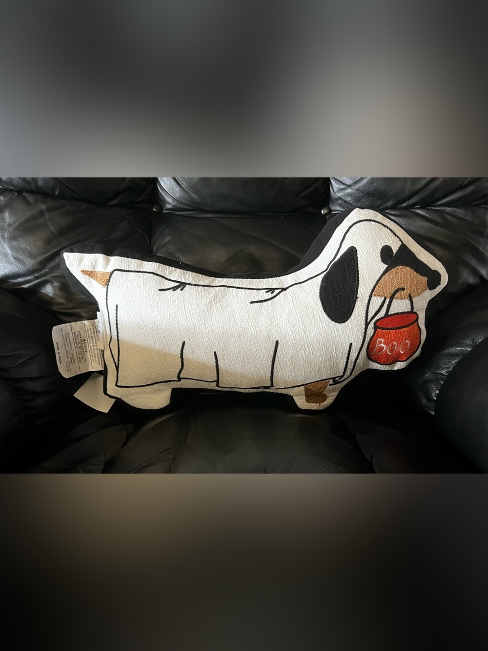 NEW Dachshund Halloween Ghost Pillow